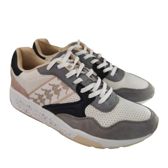 New Kappa Cream/ Gray Sneakers Sz 9 - Picture 1 of 8
